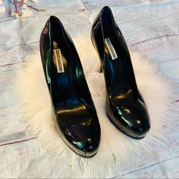 Kelsi Dagger black platform pumps sz7.5 - Picture 2 of 9